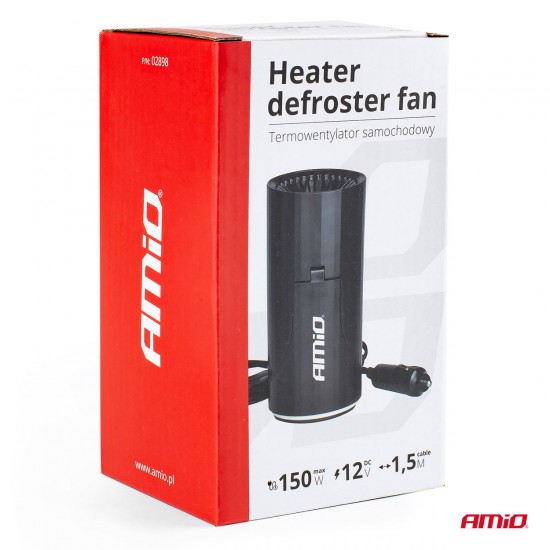 AMC-02898/AM - ΑΕΡΟΘΕΡΜΟ ΑΝΑΠΤΗΡΑ 12V - 150W (ΚΑΛΩΔΙΟ 150 cm) ΜΑΥΡΟ 150x100x80 mm ΑΜΙΟ - 1 ΤΕΜ. ΑΕΡΟΘΕΡΜΟ ΑΝΑΠΤΗΡΑ 12V - 150W (ΚΑΛΩΔΙΟ 150 cm) ΜΑΥΡΟ 150x100x80 mm ΑΜΙΟ - 1 ΤΕΜ.