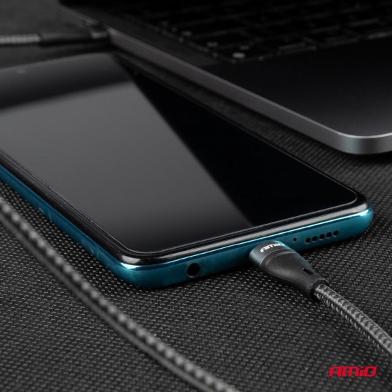 AMC-02930/AM - ΚΑΛΩΔΙΟ ΦΟΡΤΙΣΗΣ ΚΑΙ ΣΥΓΧΡΟΝΙΣΜΟΥ USB TYPE C 200cm 3.0A UC-18 AMIO - 1 ΤΕΜ. ΚΑΛΩΔΙΟ ΦΟΡΤΙΣΗΣ ΚΑΙ ΣΥΓΧΡΟΝΙΣΜΟΥ USB TYPE C 200cm 3.0A UC-18 AMIO - 1 ΤΕΜ.