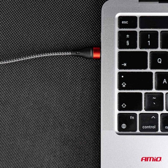 AMC-02929/AM - ΚΑΛΩΔΙΟ ΦΟΡΤΙΣΗΣ ΚΑΙ ΣΥΓΧΡΟΝΙΣΜΟΥ USB TYPE C ΣΕ APPLE LIGHTNING 100cm 2.4A UC-17 AMIO - 1 ΤΕΜ. ΚΑΛΩΔΙΟ ΦΟΡΤΙΣΗΣ ΚΑΙ ΣΥΓΧΡΟΝΙΣΜΟΥ USB TYPE C ΣΕ APPLE LIGHTNING 100cm 2.4A UC-17 AMIO - 1 ΤΕΜ.