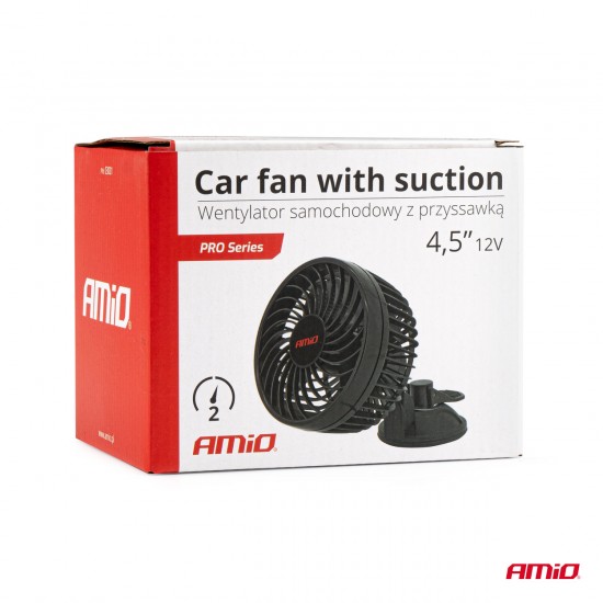 AMC-03001/AM - ΑΝΕΜΙΣΤΗΡΑΣ 12V 4,5'' (12,2cm) ΜΕ ΦΙΣ ΑΝΑΠΤΗΡΑ 2 ΤΑΧΥΤΗΤΩΝ & ΒΕΝΤΟΥΖΑ PRO SERIES ΑMiO - 1 TEM. ΑΝΕΜΙΣΤΗΡΑΣ 12V 4,5'' (12,2cm) ΜΕ ΦΙΣ ΑΝΑΠΤΗΡΑ 2 ΤΑΧΥΤΗΤΩΝ & ΒΕΝΤΟΥΖΑ PRO SERIES ΑMiO - 1 TEM.