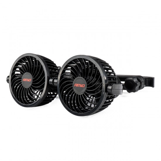 AMC-03009/AM - ΑΝΕΜΙΣΤΗΡΑΣ ΔΙΠΛΟΣ 12V 2χ4''(10,8cm) ΜΕ ΦΙΣ ΑΝΑΠΤΗΡΑ/2 USB 5V & ΣΤΗΡΙΞΗ ΣΤΟ ΠΡΟΣΚΕΦΑΛΟ ΑMiO - 1 TEM. ΑΝΕΜΙΣΤΗΡΑΣ ΔΙΠΛΟΣ 12V 2χ4''(10,8cm) ΜΕ ΦΙΣ ΑΝΑΠΤΗΡΑ/2 USB 5V & ΣΤΗΡΙΞΗ ΣΤΟ ΠΡΟΣΚΕΦΑΛΟ ΑMiO - 1 TEM.