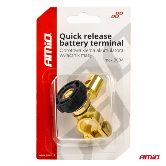 AMC-03021/AM - ΠΟΛΟΣ ΑΣΦΑΛΕΙΑΣ ΜΠΑΤΑΡΙΑΣ QUICK REALEASE ΤΑΧΕΙΑΣ ΑΠΟΔΕΣΜΕΥΣΗΣ (ΑΚΡΟΔΕΚΤΗΣ) max300A ΑMiO - 1 TEM. ΠΟΛΟΣ ΑΣΦΑΛΕΙΑΣ ΜΠΑΤΑΡΙΑΣ QUICK REALEASE ΤΑΧΕΙΑΣ ΑΠΟΔΕΣΜΕΥΣΗΣ (ΑΚΡΟΔΕΚΤΗΣ) max300A ΑMiO - 1 TEM.