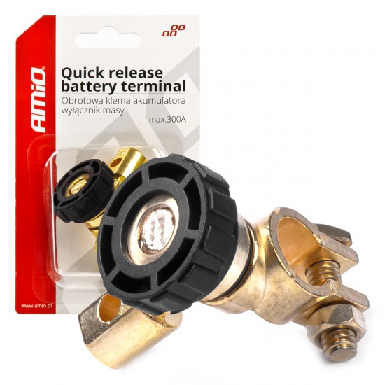 AMC-03021/AM - ΠΟΛΟΣ ΑΣΦΑΛΕΙΑΣ ΜΠΑΤΑΡΙΑΣ QUICK REALEASE ΤΑΧΕΙΑΣ ΑΠΟΔΕΣΜΕΥΣΗΣ (ΑΚΡΟΔΕΚΤΗΣ) max300A ΑMiO - 1 TEM. ΠΟΛΟΣ ΑΣΦΑΛΕΙΑΣ ΜΠΑΤΑΡΙΑΣ QUICK REALEASE ΤΑΧΕΙΑΣ ΑΠΟΔΕΣΜΕΥΣΗΣ (ΑΚΡΟΔΕΚΤΗΣ) max300A ΑMiO - 1 TEM.