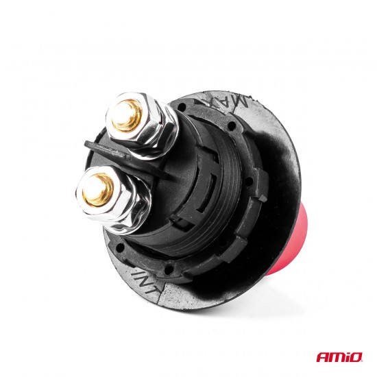ΔΙΑΚΟΠΤΗΣ POWER-OFF ΜΠΑΤΑΡΙΑΣ ΓΕΝΙΚΟΥ ΡΕΥΜΑΤΟΣ 12>32V max100A preak 500A 29mm 3 ΛΕΙΤΟΥΡΓΙΩΝ ΑΜΙΟ - 1 ΤΕΜ.