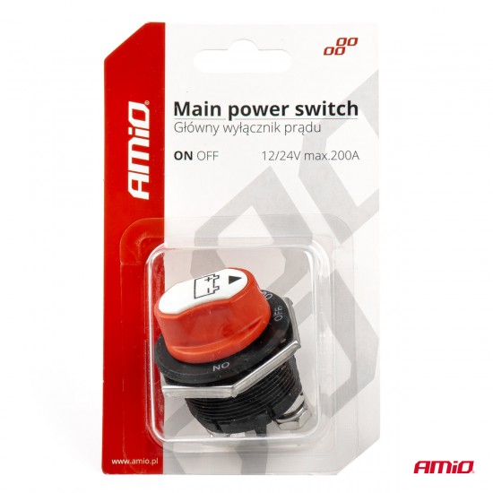 ΔΙΑΚΟΠΤΗΣ POWER-OFF ΓΕΝΙΚΟΥ ΡΕΥΜΑΤΟΣ ΜΠΑΤΑΡΙΑΣ 12>32V max200A preak1000A 3 ΛΕΙΤΟΥΡΓΙΩΝ ΑΜΙΟ - 1 ΤΕΜ.