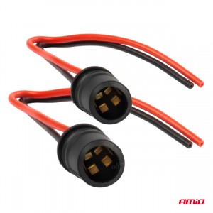 Amio - ΦΙΣΑ 12/24V ΓΙΑ ΛΑΜΠΕΣ T10/ W5W/ W3W/ W16W ME ΚΑΛΩΔΙΟ - 2 ΤΕΜ. (03048/AM) Amio - ΦΙΣΑ 12/24V ΓΙΑ ΛΑΜΠΕΣ T10/ W5W/ W3W/ W16W ME ΚΑΛΩΔΙΟ - 2 ΤΕΜ. (03048/AM)