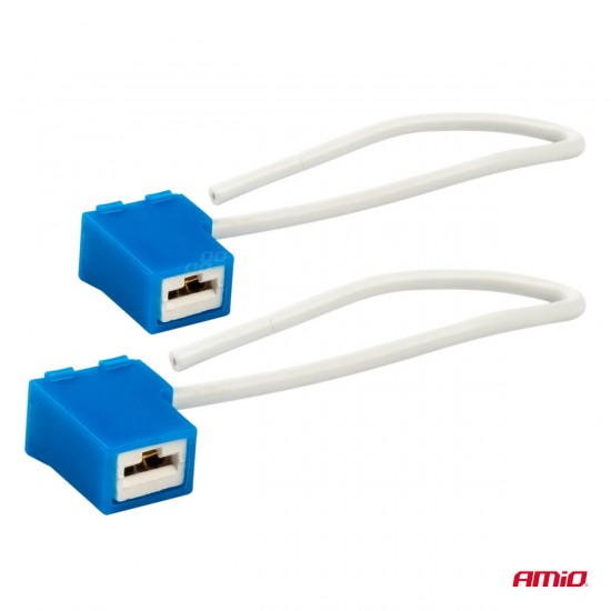 AMC-03051/AM - ΦΙΣΑ ΚΕΡΑΜΙΚΗ ΓΩΝΙΑ 12/24V ΓΙΑ ΛΑΜΠΕΣ ΑΛΟΓΟΝΟΥ H1/H3 ΜΕ ΚΑΛΩΔΙΟ ΑΜΙΟ - 2 ΤΕΜ. ΦΙΣΑ ΚΕΡΑΜΙΚΗ ΓΩΝΙΑ 12/24V ΓΙΑ ΛΑΜΠΕΣ ΑΛΟΓΟΝΟΥ H1/H3 ΜΕ ΚΑΛΩΔΙΟ ΑΜΙΟ - 2 ΤΕΜ.