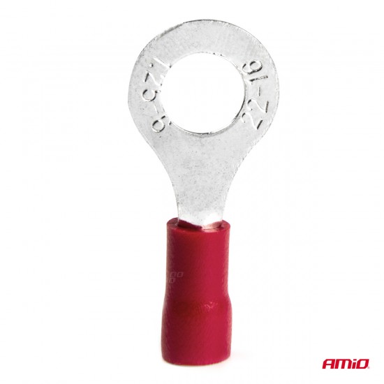 AMC-03078/AM - ΦΙΣΑΚΙΑ ΔΑΧΤΥΛΙΔΙ ΚΟΚΚΙΝΑ RV1.25-6 / 6.5mm ΑΜΙΟ - 10 ΤΕΜ. ΦΙΣΑΚΙΑ ΔΑΧΤΥΛΙΔΙ ΚΟΚΚΙΝΑ RV1.25-6 / 6.5mm ΑΜΙΟ - 10 ΤΕΜ.