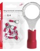 AMC-03079/AM - ΦΙΣΑΚΙΑ ΔΑΧΤΥΛΙΔΙ ΚΟΚΚΙΝΑ RV1.25-8 / 8.4mm ΑΜΙΟ - 10 ΤΕΜ. ΦΙΣΑΚΙΑ ΔΑΧΤΥΛΙΔΙ ΚΟΚΚΙΝΑ RV1.25-8 / 8.4mm ΑΜΙΟ - 10 ΤΕΜ.