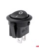 ΔΙΑΚΟΠΤΗΣ ON/OFF 2 ΕΠΑΦΩΝ 12V 20A  ΣΤΡΟΓΓΥΛΟΣ Φ20mm ΜΑΥΡΟΣ AMIO - 1 τεμ.