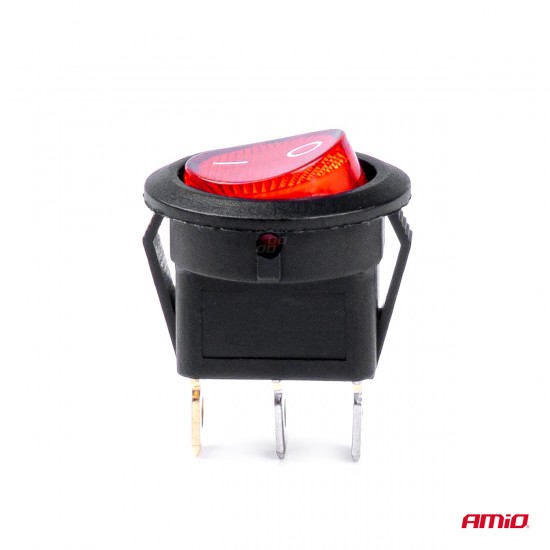 AMC-03086/AM - ΔΙΑΚΟΠΤΗΣ ON/OFF 3 ΕΠΑΦΩΝ 12/24V 20A ΣΤΡΟΓΓΥΛΟΣ ΜΕ ΚΟΚΚΙΝΟ ΦΩΤΙΣΜΟ ΑΜΙΟ - 1 ΤΕΜ. ΔΙΑΚΟΠΤΗΣ ON/OFF 3 ΕΠΑΦΩΝ 12/24V 20A ΣΤΡΟΓΓΥΛΟΣ ΜΕ ΚΟΚΚΙΝΟ ΦΩΤΙΣΜΟ ΑΜΙΟ - 1 ΤΕΜ.