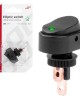 ΔΙΑΚΟΠΤΗΣ ON/OFF  3 ΕΠΑΦΩΝ ΜΕ LED ΠΡΑΣΙΝΟ 12/24V Φ12mm 30A ΜΕ ΣΠΕΙΡΩΜΑ ΟΒΑΛ ΑΜΙΟ - 1 ΤΕΜ.