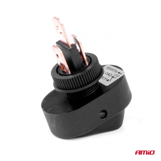 AMC-03088/AM - ΔΙΑΚΟΠΤΗΣ ON/OFF 3 ΕΠΑΦΩΝ ΜΕ LED ΚΙΤΡΙΝΟ 12/24V Φ12mm 30A ΜΕ ΣΠΕΙΡΩΜΑ ΟΒΑΛ ΑΜΙΟ - 1 ΤΕΜ. ΔΙΑΚΟΠΤΗΣ ON/OFF 3 ΕΠΑΦΩΝ ΜΕ LED ΚΙΤΡΙΝΟ 12/24V Φ12mm 30A ΜΕ ΣΠΕΙΡΩΜΑ ΟΒΑΛ ΑΜΙΟ - 1 ΤΕΜ.
