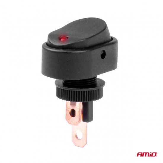 AMC-03089/AM - ΔΙΑΚΟΠΤΗΣ ON/OFF 3 ΕΠΑΦΩΝ ΜΕ LED ΚΟΚΚΙΝΟ12/24V Φ12mm 30A ΜΕ ΣΠΕΙΡΩΜΑ ΟΒΑΛ ΑΜΙΟ - 1 ΤΕΜ. ΔΙΑΚΟΠΤΗΣ ON/OFF 3 ΕΠΑΦΩΝ ΜΕ LED ΚΟΚΚΙΝΟ12/24V Φ12mm 30A ΜΕ ΣΠΕΙΡΩΜΑ ΟΒΑΛ ΑΜΙΟ - 1 ΤΕΜ.
