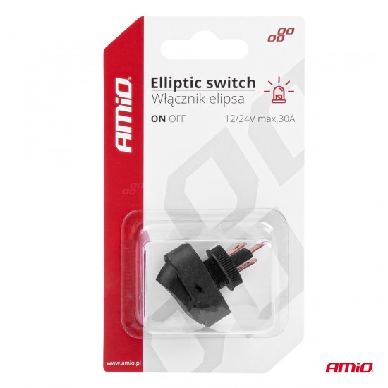 AMC-03089/AM - ΔΙΑΚΟΠΤΗΣ ON/OFF 3 ΕΠΑΦΩΝ ΜΕ LED ΚΟΚΚΙΝΟ12/24V Φ12mm 30A ΜΕ ΣΠΕΙΡΩΜΑ ΟΒΑΛ ΑΜΙΟ - 1 ΤΕΜ. ΔΙΑΚΟΠΤΗΣ ON/OFF 3 ΕΠΑΦΩΝ ΜΕ LED ΚΟΚΚΙΝΟ12/24V Φ12mm 30A ΜΕ ΣΠΕΙΡΩΜΑ ΟΒΑΛ ΑΜΙΟ - 1 ΤΕΜ.