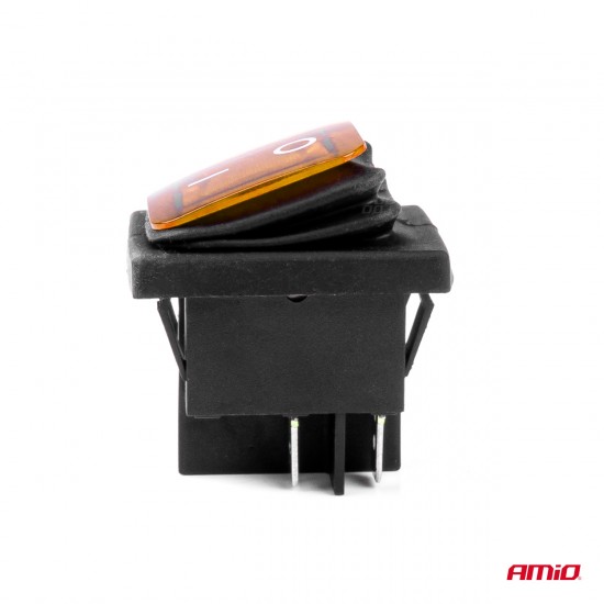 AMC-03091/AM - ΔΙΑΚΟΠΤΗΣ ON/OFF 4 ΕΠΑΦΩΝ 20A 12/24V ΚΙΤΡΙΝΟΣ ΦΩΤΙΣΜΟΣ ΟΡΘΟΓΩΝΙΟΣ ΑΜΙΟ - 1 ΤΕΜ. ΔΙΑΚΟΠΤΗΣ ON/OFF 4 ΕΠΑΦΩΝ 20A 12/24V ΚΙΤΡΙΝΟΣ ΦΩΤΙΣΜΟΣ ΟΡΘΟΓΩΝΙΟΣ ΑΜΙΟ - 1 ΤΕΜ.
