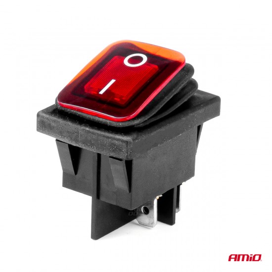 AMC-03092/AM - ΔΙΑΚΟΠΤΗΣ ON/OFF 4 ΕΠΑΦΩΝ 20A 12/24V ΚΟΚΚΙΝΟΣ ΦΩΤΙΣΜΟΣ ΟΡΘΟΓΩΝΙΟΣ ΑΜΙΟ - 1 ΤΕΜ. ΔΙΑΚΟΠΤΗΣ ON/OFF 4 ΕΠΑΦΩΝ 20A 12/24V ΚΟΚΚΙΝΟΣ ΦΩΤΙΣΜΟΣ ΟΡΘΟΓΩΝΙΟΣ ΑΜΙΟ - 1 ΤΕΜ.