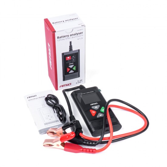AMC-03111/AM - ΤΕΣΤΕΡ ΜΠΑΤΑΡΙΑΣ ΨΗΦΙΑΚΟ (ΜΕΤΡΗΤΗΣ ΤΑΣΗΣ) 6/12V 2>220Ah ΑMiO - 1 TEM. ΤΕΣΤΕΡ ΜΠΑΤΑΡΙΑΣ ΨΗΦΙΑΚΟ (ΜΕΤΡΗΤΗΣ ΤΑΣΗΣ) 6/12V 2>220Ah ΑMiO - 1 TEM.
