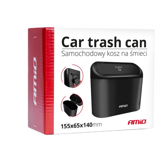 AMC-03235/AM - ΚΑΔΟΣ ΑΠΟΡΡΙΜΜΑΤΩΝ ΑΥΤΟΚΙΝΗΤΟΥ ΜΕ ΚΑΠΑΚΙ PUSH-BUTTON ΜΑΥΡΟ 155x65x140mm ΑMiO - 1 TEM. ΚΑΔΟΣ ΑΠΟΡΡΙΜΜΑΤΩΝ ΑΥΤΟΚΙΝΗΤΟΥ ΜΕ ΚΑΠΑΚΙ PUSH-BUTTON ΜΑΥΡΟ 155x65x140mm ΑMiO - 1 TEM.