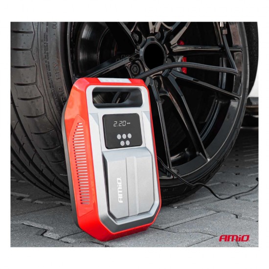AMC-03268/AM - ΚΟΜΠΡΕΣΕΡ ΑΕΡΑ ΕΛΑΣΤΙΚΩΝ 12V 120W 140psi 10bar ΜΕ ΦΙΣ ΑΝΑΠΤΗΡΑ LED ΦΑΚΟ ΚΑΙ ΟΘΟΝΗ LCD ΑMiO - 1 TEM. ΚΟΜΠΡΕΣΕΡ ΑΕΡΑ ΕΛΑΣΤΙΚΩΝ 12V 120W 140psi 10bar ΜΕ ΦΙΣ ΑΝΑΠΤΗΡΑ LED ΦΑΚΟ ΚΑΙ ΟΘΟΝΗ LCD ΑMiO - 1 TEM.