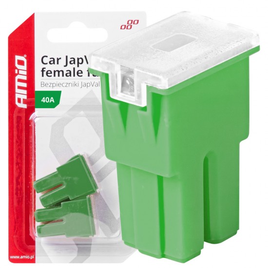 AMC-03390/AM - ΑΣΦΑΛΕΙΕΣ JapVal PAL ΘΗΛΥΚΕΣ 40A ΣΕ ΠΡΑΣΙΝΟ ΧΡΩΜΑ AMIO - 2 Τεμ. ΑΣΦΑΛΕΙΕΣ JapVal PAL ΘΗΛΥΚΕΣ 40A ΣΕ ΠΡΑΣΙΝΟ ΧΡΩΜΑ AMIO - 2 Τεμ.