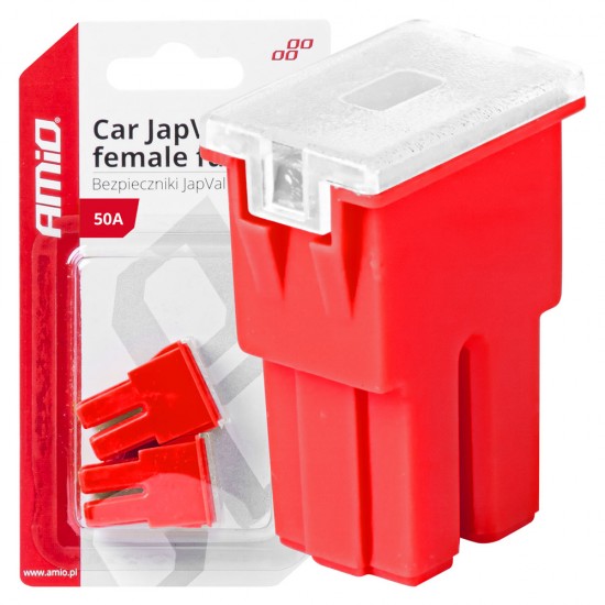 AMC-03391/AM - ΑΣΦΑΛΕΙΕΣ JapVal PAL ΘΗΛΥΚΕΣ 50A ΣΕ ΚΟΚΚΙΝΟ ΧΡΩΜΑ AMIO - 2 Τεμ. ΑΣΦΑΛΕΙΕΣ JapVal PAL ΘΗΛΥΚΕΣ 50A ΣΕ ΚΟΚΚΙΝΟ ΧΡΩΜΑ AMIO - 2 Τεμ.