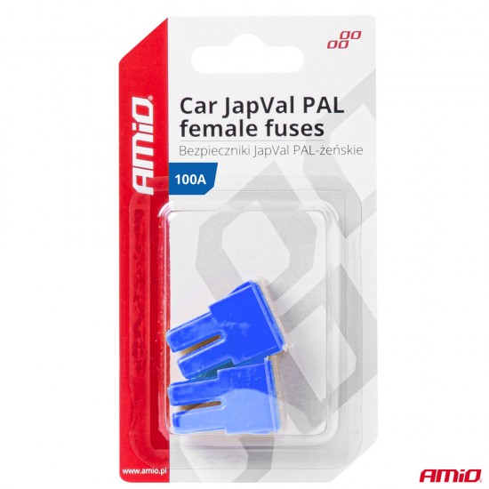 AMC-03395/AM - ΑΣΦΑΛΕΙΕΣ JapVal PAL ΘΗΛΥΚΕΣ 100A ΣΕ ΜΠΛΕ ΧΡΩΜΑ AMIO - 2 Τεμ. ΑΣΦΑΛΕΙΕΣ JapVal PAL ΘΗΛΥΚΕΣ 100A ΣΕ ΜΠΛΕ ΧΡΩΜΑ AMIO - 2 Τεμ.