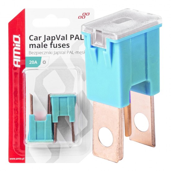 AMC-03396/AM - ΑΣΦΑΛΕΙΕΣ JapVal PAL O ΑΡΣΕΝΙΚΕΣ 20A ΣΕ ΓΑΛΑΖΙΟ ΧΡΩΜΑ AMIO - 2 Τεμ. ΑΣΦΑΛΕΙΕΣ JapVal PAL O ΑΡΣΕΝΙΚΕΣ 20A ΣΕ ΓΑΛΑΖΙΟ ΧΡΩΜΑ AMIO - 2 Τεμ.