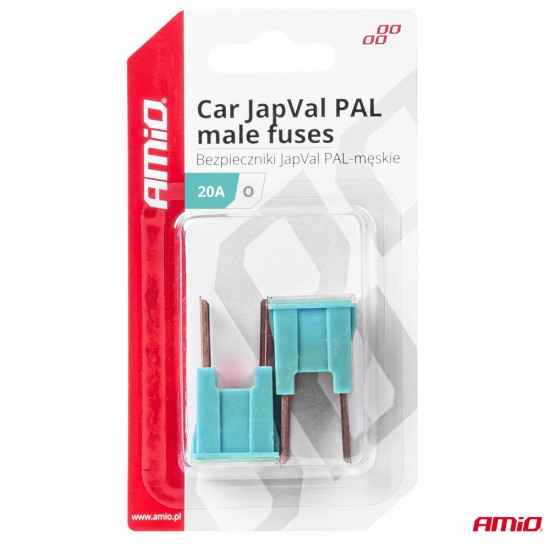 AMC-03396/AM - ΑΣΦΑΛΕΙΕΣ JapVal PAL O ΑΡΣΕΝΙΚΕΣ 20A ΣΕ ΓΑΛΑΖΙΟ ΧΡΩΜΑ AMIO - 2 Τεμ. ΑΣΦΑΛΕΙΕΣ JapVal PAL O ΑΡΣΕΝΙΚΕΣ 20A ΣΕ ΓΑΛΑΖΙΟ ΧΡΩΜΑ AMIO - 2 Τεμ.