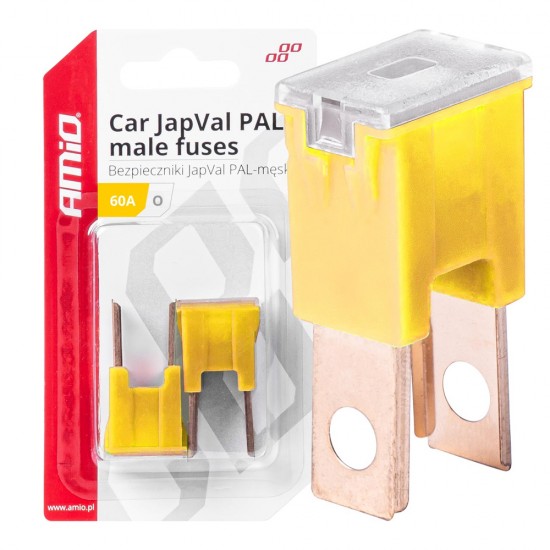 AMC-03400/AM - ΑΣΦΑΛΕΙΕΣ JapVal PAL O ΑΡΣΕΝΙΚΕΣ 60A ΣΕ KΙΤΡΙΝΟ ΧΡΩΜΑ AMIO - 2 Τεμ. ΑΣΦΑΛΕΙΕΣ JapVal PAL O ΑΡΣΕΝΙΚΕΣ 60A ΣΕ KΙΤΡΙΝΟ ΧΡΩΜΑ AMIO - 2 Τεμ.