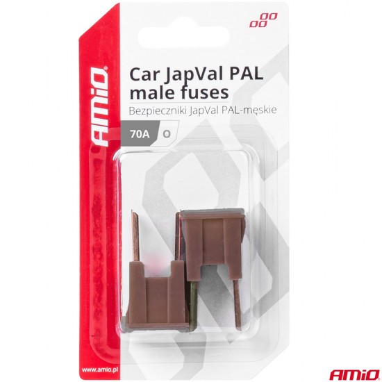 AMC-03401/AM - ΑΣΦΑΛΕΙΕΣ JapVal PAL O ΑΡΣΕΝΙΚΕΣ 70A ΣΕ ΚΑΦΕ ΧΡΩΜΑ AMIO - 2 Τεμ. ΑΣΦΑΛΕΙΕΣ JapVal PAL O ΑΡΣΕΝΙΚΕΣ 70A ΣΕ ΚΑΦΕ ΧΡΩΜΑ AMIO - 2 Τεμ.