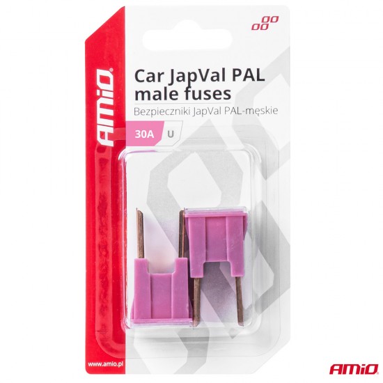 AMC-03406/AM - ΑΣΦΑΛΕΙΕΣ JapVal PAL U ΑΡΣΕΝΙΚΕΣ 30A ΣΕ ΡΟΖ ΧΡΩΜΑ AMIO - 2 Τεμ. ΑΣΦΑΛΕΙΕΣ JapVal PAL U ΑΡΣΕΝΙΚΕΣ 30A ΣΕ ΡΟΖ ΧΡΩΜΑ AMIO - 2 Τεμ.