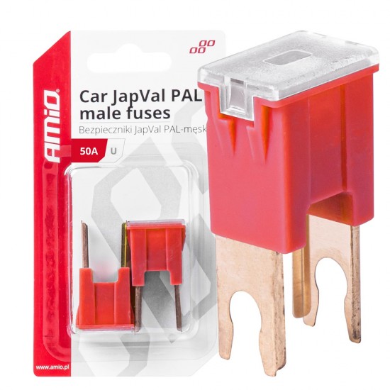 AMC-03408/AM - ΑΣΦΑΛΕΙΕΣ JapVal PAL U ΑΡΣΕΝΙΚΕΣ 50A ΣΕ ΚΟΚΚΙΝΟ ΧΡΩΜΑ AMIO - 2 Τεμ. ΑΣΦΑΛΕΙΕΣ JapVal PAL U ΑΡΣΕΝΙΚΕΣ 50A ΣΕ ΚΟΚΚΙΝΟ ΧΡΩΜΑ AMIO - 2 Τεμ.