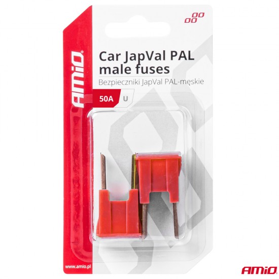 AMC-03408/AM - ΑΣΦΑΛΕΙΕΣ JapVal PAL U ΑΡΣΕΝΙΚΕΣ 50A ΣΕ ΚΟΚΚΙΝΟ ΧΡΩΜΑ AMIO - 2 Τεμ. ΑΣΦΑΛΕΙΕΣ JapVal PAL U ΑΡΣΕΝΙΚΕΣ 50A ΣΕ ΚΟΚΚΙΝΟ ΧΡΩΜΑ AMIO - 2 Τεμ.