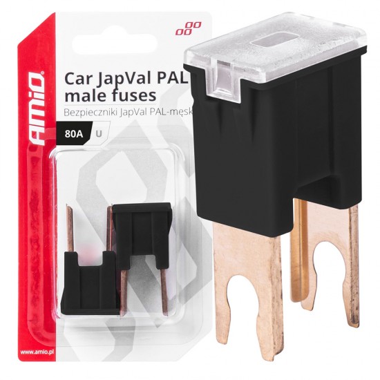 AMC-03410/AM - ΑΣΦΑΛΕΙΕΣ JapVal PAL U ΑΡΣΕΝΙΚΕΣ 80A ΣΕ ΜΑΥΡΟ ΧΡΩΜΑ AMIO - 2 Τεμ. ΑΣΦΑΛΕΙΕΣ JapVal PAL U ΑΡΣΕΝΙΚΕΣ 80A ΣΕ ΜΑΥΡΟ ΧΡΩΜΑ AMIO - 2 Τεμ.