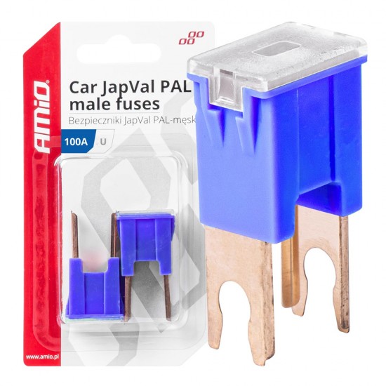 AMC-03411/AM - ΑΣΦΑΛΕΙΕΣ JapVal PAL U ΑΡΣΕΝΙΚΕΣ 100A ΣΕ ΜΠΛΕ ΧΡΩΜΑ AMIO - 2 Τεμ. ΑΣΦΑΛΕΙΕΣ JapVal PAL U ΑΡΣΕΝΙΚΕΣ 100A ΣΕ ΜΠΛΕ ΧΡΩΜΑ AMIO - 2 Τεμ.
