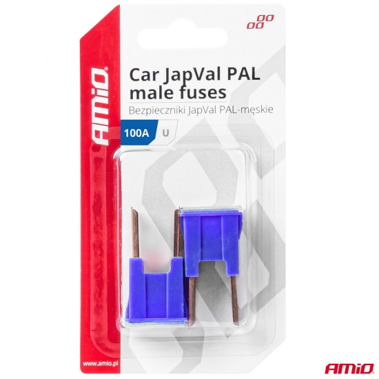 AMC-03411/AM - ΑΣΦΑΛΕΙΕΣ JapVal PAL U ΑΡΣΕΝΙΚΕΣ 100A ΣΕ ΜΠΛΕ ΧΡΩΜΑ AMIO - 2 Τεμ. ΑΣΦΑΛΕΙΕΣ JapVal PAL U ΑΡΣΕΝΙΚΕΣ 100A ΣΕ ΜΠΛΕ ΧΡΩΜΑ AMIO - 2 Τεμ.