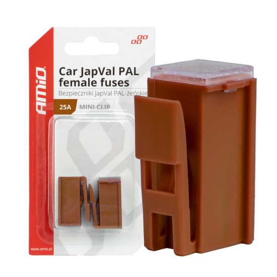 AMC-03412/AM - ΑΣΦΑΛΕΙΕΣ JapVal PAL ΘΗΛΥΚΕΣ 25A ΣΕ ΚΑΦΕ ΧΡΩΜΑ AMIO - 2 Τεμ. ΑΣΦΑΛΕΙΕΣ JapVal PAL ΘΗΛΥΚΕΣ 25A ΣΕ ΚΑΦΕ ΧΡΩΜΑ AMIO - 2 Τεμ.