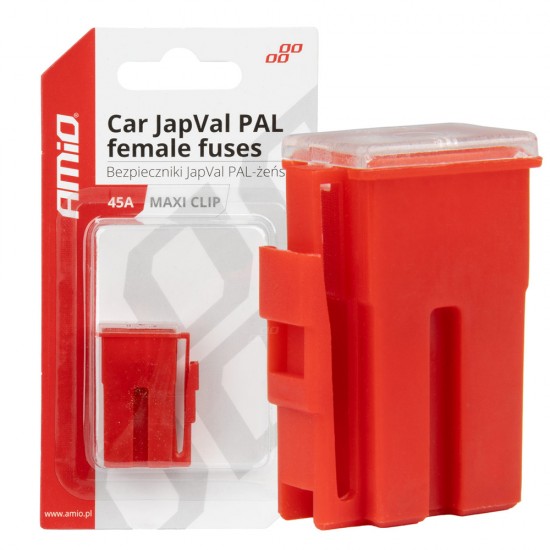 AMC-03414/AM - ΑΣΦΑΛΕΙΕΣ JapVal PAL ΘΗΛΥΚΕΣ 45A ΣΕ ΚΟΚΚΙΝΟ ΧΡΩΜΑ AMIO - 2 Τεμ. ΑΣΦΑΛΕΙΕΣ JapVal PAL ΘΗΛΥΚΕΣ 45A ΣΕ ΚΟΚΚΙΝΟ ΧΡΩΜΑ AMIO - 2 Τεμ.