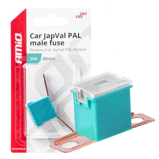 AMC-03417/AM - ΑΣΦΑΛΕΙΑ JapVal PAL ΑΡΣΕΝΙΚΗ 48mm 20A ΣΕ ΓΑΛΑΖΙΟ ΧΡΩΜΑ AMIO - 1 Τεμ. ΑΣΦΑΛΕΙΑ JapVal PAL ΑΡΣΕΝΙΚΗ 48mm 20A ΣΕ ΓΑΛΑΖΙΟ ΧΡΩΜΑ AMIO - 1 Τεμ.