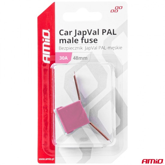 AMC-03418/AM - ΑΣΦΑΛΕΙΑ JapVal PAL ΑΡΣΕΝΙΚΗ 48mm 30A ΣΕ ΡΟΖ ΧΡΩΜΑ AMIO - 1 Τεμ. ΑΣΦΑΛΕΙΑ JapVal PAL ΑΡΣΕΝΙΚΗ 48mm 30A ΣΕ ΡΟΖ ΧΡΩΜΑ AMIO - 1 Τεμ.