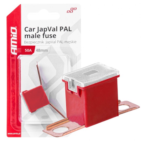 AMC-03420/AM - ΑΣΦΑΛΕΙΑ JapVal PAL ΑΡΣΕΝΙΚΗ 48mm 50A ΣΕ ΚΟΚΚΙΝΟ ΧΡΩΜΑ AMIO - 1 Τεμ. ΑΣΦΑΛΕΙΑ JapVal PAL ΑΡΣΕΝΙΚΗ 48mm 50A ΣΕ ΚΟΚΚΙΝΟ ΧΡΩΜΑ AMIO - 1 Τεμ.