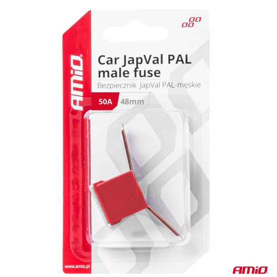AMC-03420/AM - ΑΣΦΑΛΕΙΑ JapVal PAL ΑΡΣΕΝΙΚΗ 48mm 50A ΣΕ ΚΟΚΚΙΝΟ ΧΡΩΜΑ AMIO - 1 Τεμ. ΑΣΦΑΛΕΙΑ JapVal PAL ΑΡΣΕΝΙΚΗ 48mm 50A ΣΕ ΚΟΚΚΙΝΟ ΧΡΩΜΑ AMIO - 1 Τεμ.