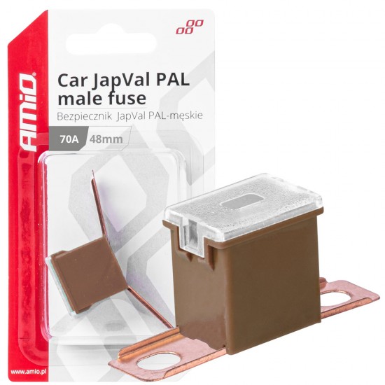 AMC-03422/AM - ΑΣΦΑΛΕΙΑ JapVal PAL ΑΡΣΕΝΙΚΗ 48mm 70A ΣΕ ΚΑΦΕ ΧΡΩΜΑ AMIO - 1 Τεμ. ΑΣΦΑΛΕΙΑ JapVal PAL ΑΡΣΕΝΙΚΗ 48mm 70A ΣΕ ΚΑΦΕ ΧΡΩΜΑ AMIO - 1 Τεμ.