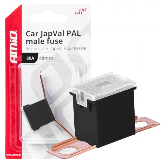 AMC-03423/AM - ΑΣΦΑΛΕΙΑ JapVal PAL ΑΡΣΕΝΙΚΗ 48mm 80A ΣΕ ΜΑΥΡΟ ΧΡΩΜΑ AMIO - 1 Τεμ ΑΣΦΑΛΕΙΑ JapVal PAL ΑΡΣΕΝΙΚΗ 48mm 80A ΣΕ ΜΑΥΡΟ ΧΡΩΜΑ AMIO - 1 Τεμ