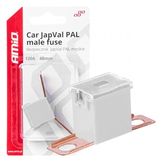 AMC-03425/AM - ΑΣΦΑΛΕΙΑ JapVal PAL ΑΡΣΕΝΙΚΗ 48mm 120A ΣΕ ΛΕΥΚΟ ΧΡΩΜΑ AMIO - 1 Τεμ. ΑΣΦΑΛΕΙΑ JapVal PAL ΑΡΣΕΝΙΚΗ 48mm 120A ΣΕ ΛΕΥΚΟ ΧΡΩΜΑ AMIO - 1 Τεμ.