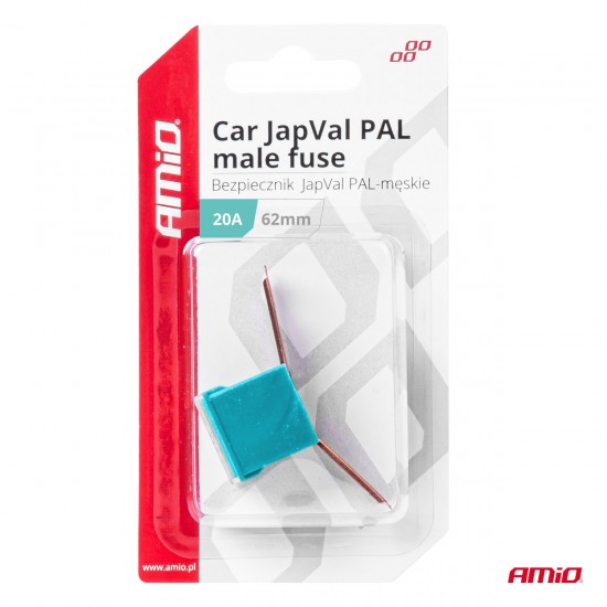 AMC-03426/AM - ΑΣΦΑΛΕΙΑ JapVal PAL ΑΡΣΕΝΙΚΗ 62mm 20A ΣΕ ΓΑΛΑΖΙΟ ΧΡΩΜΑ AMIO - 1 Τεμ. ΑΣΦΑΛΕΙΑ JapVal PAL ΑΡΣΕΝΙΚΗ 62mm 20A ΣΕ ΓΑΛΑΖΙΟ ΧΡΩΜΑ AMIO - 1 Τεμ.