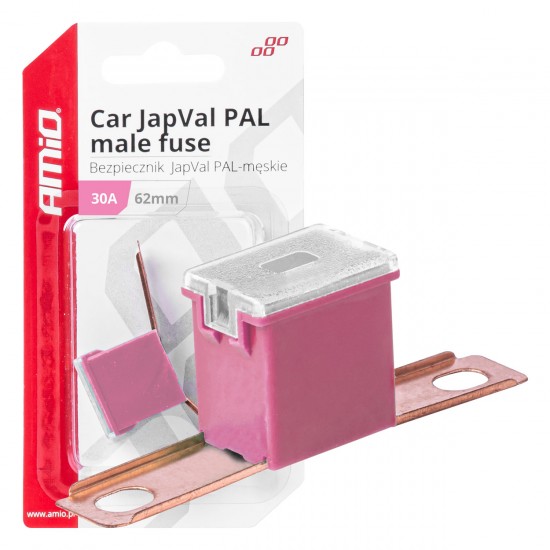 AMC-03427/AM - ΑΣΦΑΛΕΙΑ JapVal PAL ΑΡΣΕΝΙΚΗ 62mm 30A ΣΕ ΡΟΖ ΧΡΩΜΑ AMIO - 1 Τεμ. ΑΣΦΑΛΕΙΑ JapVal PAL ΑΡΣΕΝΙΚΗ 62mm 30A ΣΕ ΡΟΖ ΧΡΩΜΑ AMIO - 1 Τεμ.