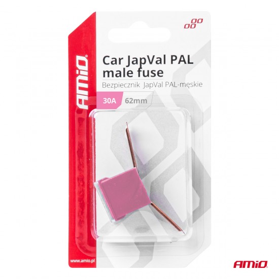AMC-03427/AM - ΑΣΦΑΛΕΙΑ JapVal PAL ΑΡΣΕΝΙΚΗ 62mm 30A ΣΕ ΡΟΖ ΧΡΩΜΑ AMIO - 1 Τεμ. ΑΣΦΑΛΕΙΑ JapVal PAL ΑΡΣΕΝΙΚΗ 62mm 30A ΣΕ ΡΟΖ ΧΡΩΜΑ AMIO - 1 Τεμ.