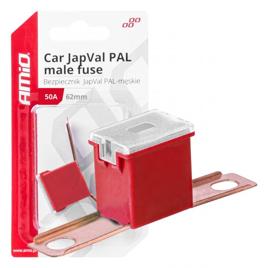 AMC-03429/AM - ΑΣΦΑΛΕΙΑ JapVal PAL ΑΡΣΕΝΙΚΗ 62mm 50A ΣΕ ΚΟΚΚΙΝΟ ΧΡΩΜΑ AMIO - 1 Τεμ. ΑΣΦΑΛΕΙΑ JapVal PAL ΑΡΣΕΝΙΚΗ 62mm 50A ΣΕ ΚΟΚΚΙΝΟ ΧΡΩΜΑ AMIO - 1 Τεμ.